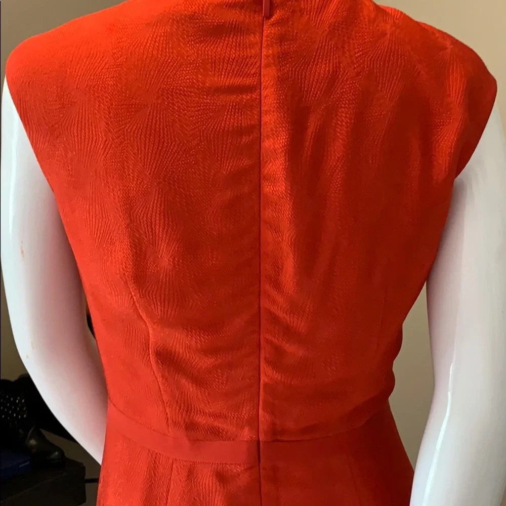 HUGO Hugo BOSS Textured Fabric Round Neck Cinched Waist Pencil Dress NWOT 6 - Picture 8 of 15
